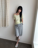 Wakin Frill Midi Skirt
