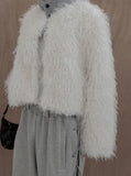 Coteo Crop Fur Jacket