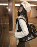 Horu Cross Leather Shoulder Bag