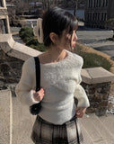 Kewpie Angora Knit Sleeveless Bolero Set