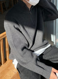 Hachi Knit Half zip-up jacket
