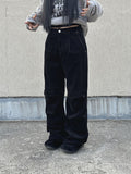 Corduroy Pintuck Wide Pants