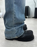 Kaise Washed Semi-Flare Jeans