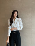 Tiens Puff Shirt Blouse