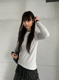 Nakeun Round Long Sleeve Tee