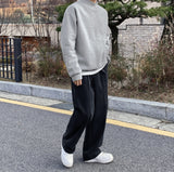 Breeze brushed half-neck sweatshirt