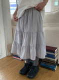 Saya Tiered Banding Midi Skirt