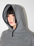 FLEECE FINGER-HOLE HOOD TOP