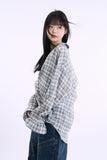 Origin linen over check shirt