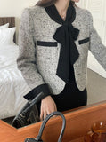 Ent Tweed Color Matching Short Jacket