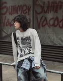 Route Print Overfit Knit