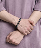 Black Light Beads Layered Bracelet