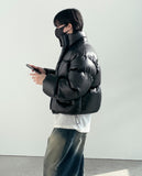 High Neck Leather Crop Padding