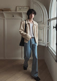 Knittle move linen blouson jacket