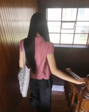 Yuan Frill Square Big Shoulder Bag