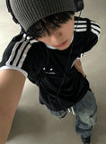 Summer cool cargo banding denim pants