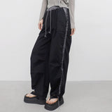 Miffne String Pintuck Line Pants