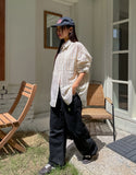 Mel Stripe Overfit Cotton Shirt