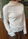 Dedeco Wave Punching half polar Long Sleeve Tee