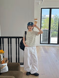 Gibyu Basic Cotton Wide Pants