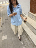 Shudo Pocket Denim Short Sleeve Shirt