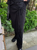 Flow wrap skirt pants