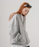 Over Drop Heavy Cotton Hood Zip-Up