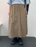 Shabaka Banding Deering Nylon Cargo Long Skirt