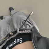 Leather Matte Silver Buckle Belt