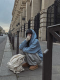 Demon Washing Knit Hood Jacket