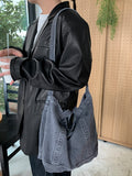 Delti Over Leather Jacket