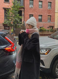 Winter color mix check muffler