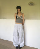 Pheno Dot Track Color Matching Nylon Pants