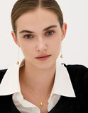 Champagne Moon Dew Drop Silver Darling Earrings