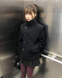 Yuha Double High Neck Wool Coat