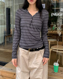 Mono multi-stripe slim hoodie
