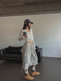 Side rope pig Bermuda cargo pants