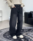 Harpin Wide Banding Denim Pants