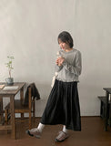 Beden pleated nylon wrap skirt