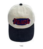 PEACE CORDUROY BALL CAP