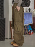Gane Vintage Washing String Cargo Pants