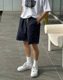 Blur Raw Banding Shorts
