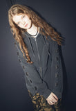 [2-WAY] Chima Sleeve Pigment Hood Zip-up