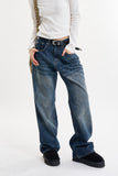 Sutton washed boot cut denim pants