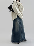 Seoet Denim Long Skirt