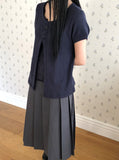 Nuen Pleated Midi Skirt