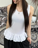 Loose Layered Frill Sleeveless