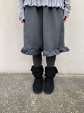 Hillan Wool Frill Banding Midi Skirt