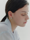 H Edition (W) Volume Lune Earrings