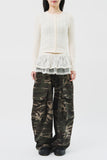 (W) Helen Check Mesh Skirt